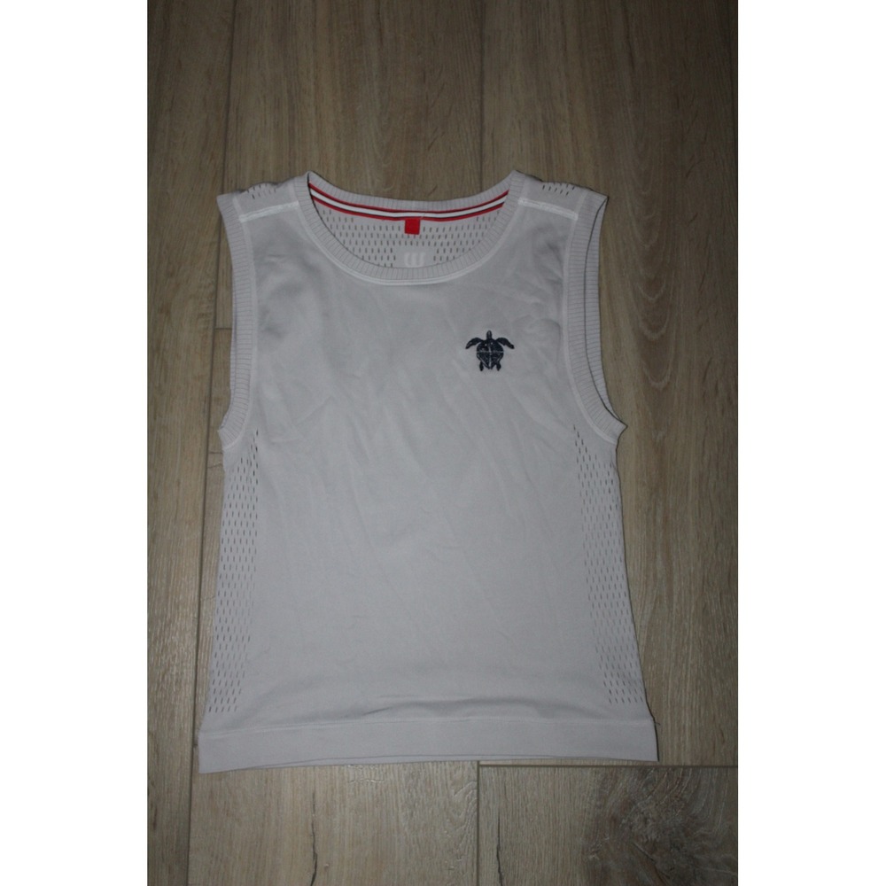 Wilson Atlantic Beach Country Club White Mesh Back Athletic Tank Top Women's S